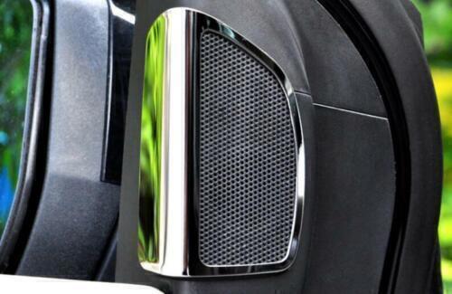 2X Chrome Steel A Pillar Speaker FrameMoulding Cover Trim for Ford Focus 12-2018