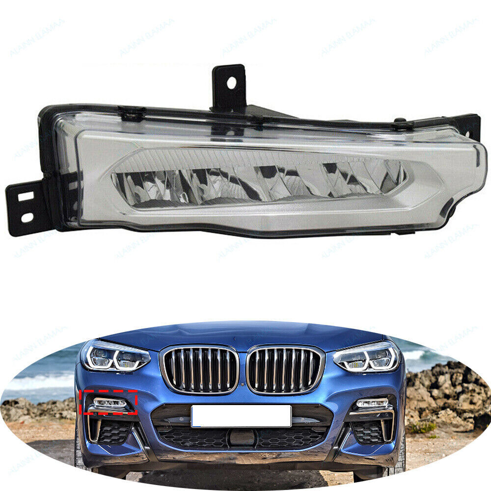 Right-hand grip front fog light/driving light (DRL) for BMW X3 G01 and X4 G02 (2018-2020), 63177412528