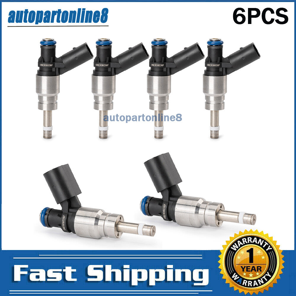 6 fuel injectors, 079906036C 06E906036E, suitable for 2008-2011 for Audi for A4 , for A5 , for A6 , Q5 3.2L V6.