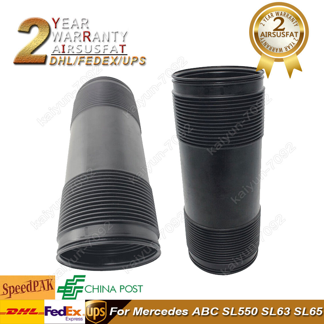 Rear R230 Shock Dust Boot Cover for Mercedes ABC SL550 SL63 SL65 Hydraulic New