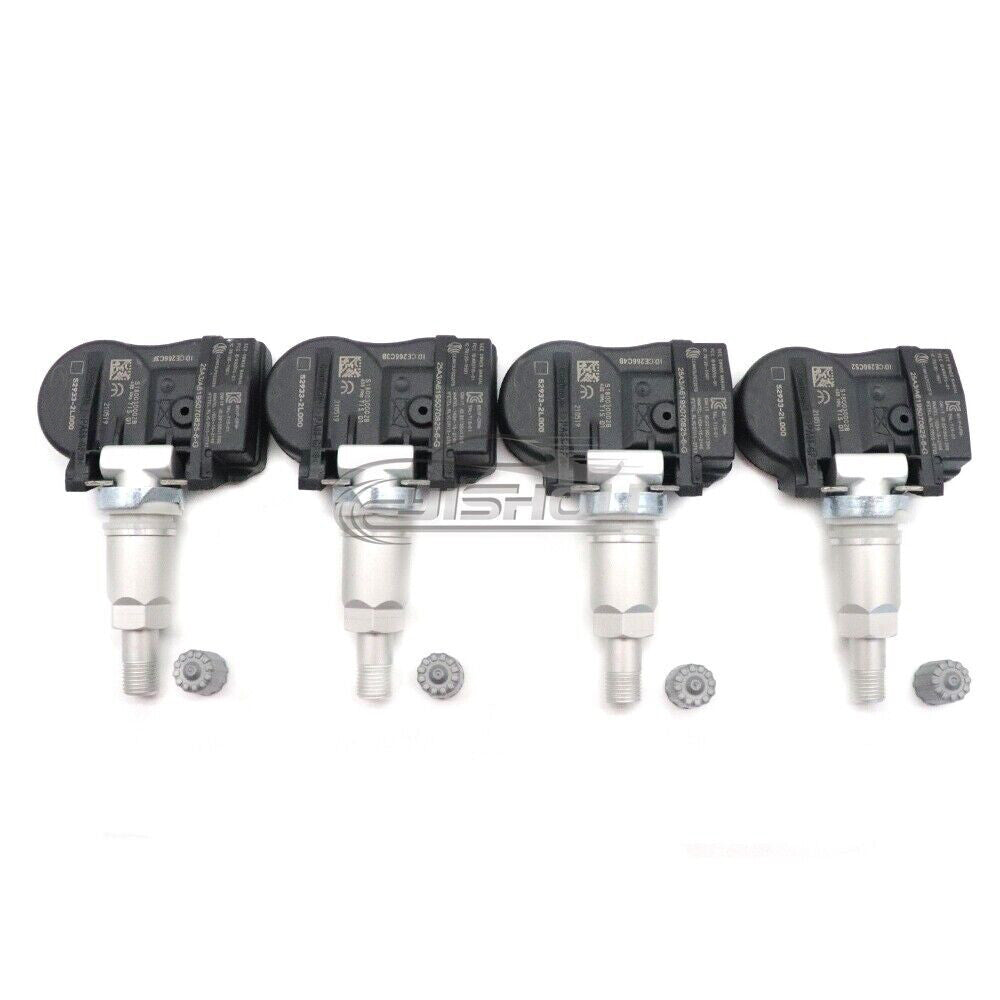 4-pack 52933-2L000 433MHz TPMS sensor for Kia Ceed [ED], for Hyundai I10 [PA], I30 [FD]