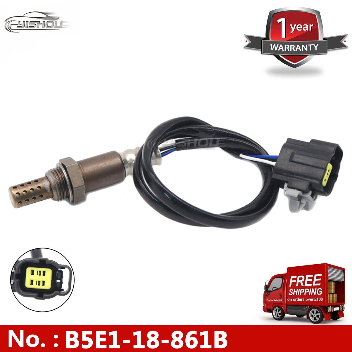 B5E1-18-861B is a new air O2 sensor for MAZDA 323 DEMIO 1.3, 1.5, and 1.6 models manufactured between 1998 and 2003.