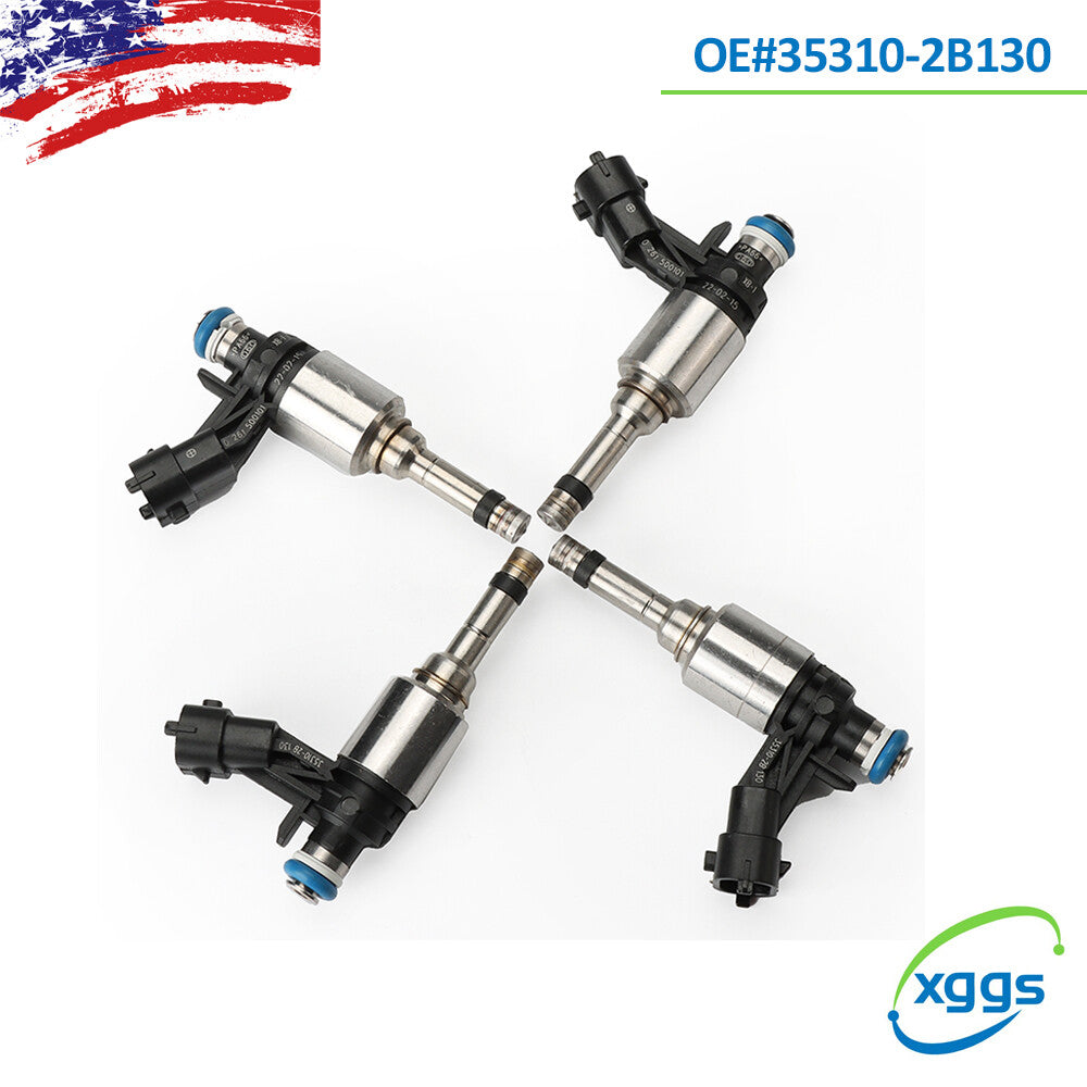 4PCS Fuel Injectors For 2012-2016 for Kia Soul 1.6L 35310-2B110 35310-2B130