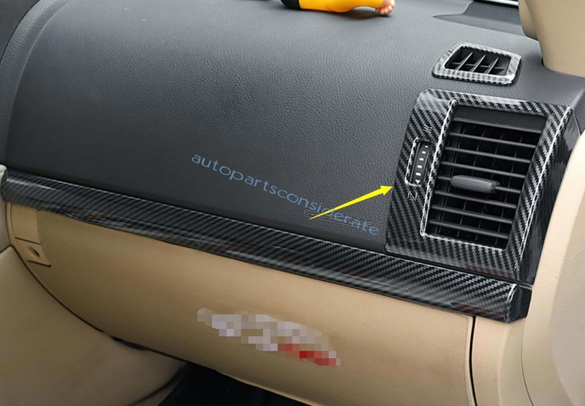 for Toyota for Land Cruiser 2013-21 Console AC LR Air Outlet Vent Trim Carbon Fiber