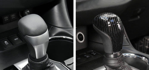Carbon Fiber Interior Gear Shift Knob Cover Trim for Toyota Highlander 2014-2019