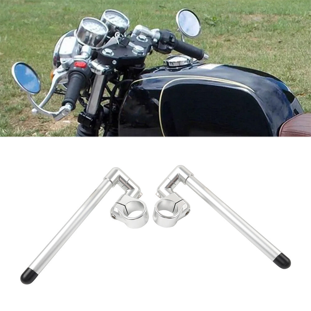 Universal 41MM Cafe Racer Bars 7/8 Motorcycle Clip-On Handlebar Fork Tube
