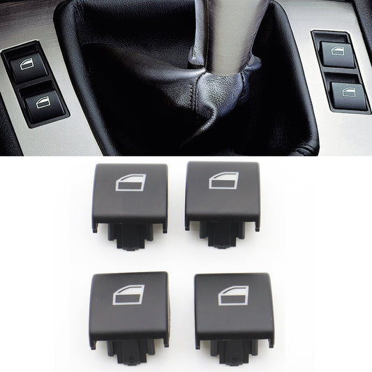 4PCS for BMW E46 Window Switch Button Cap 323i 325i 330i M3 328i 323ci 325ci