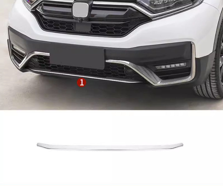 for Honda CRV CR-V 2020-2022 Chrome Front Bumper Fog Lamp Moulding Strip Trims