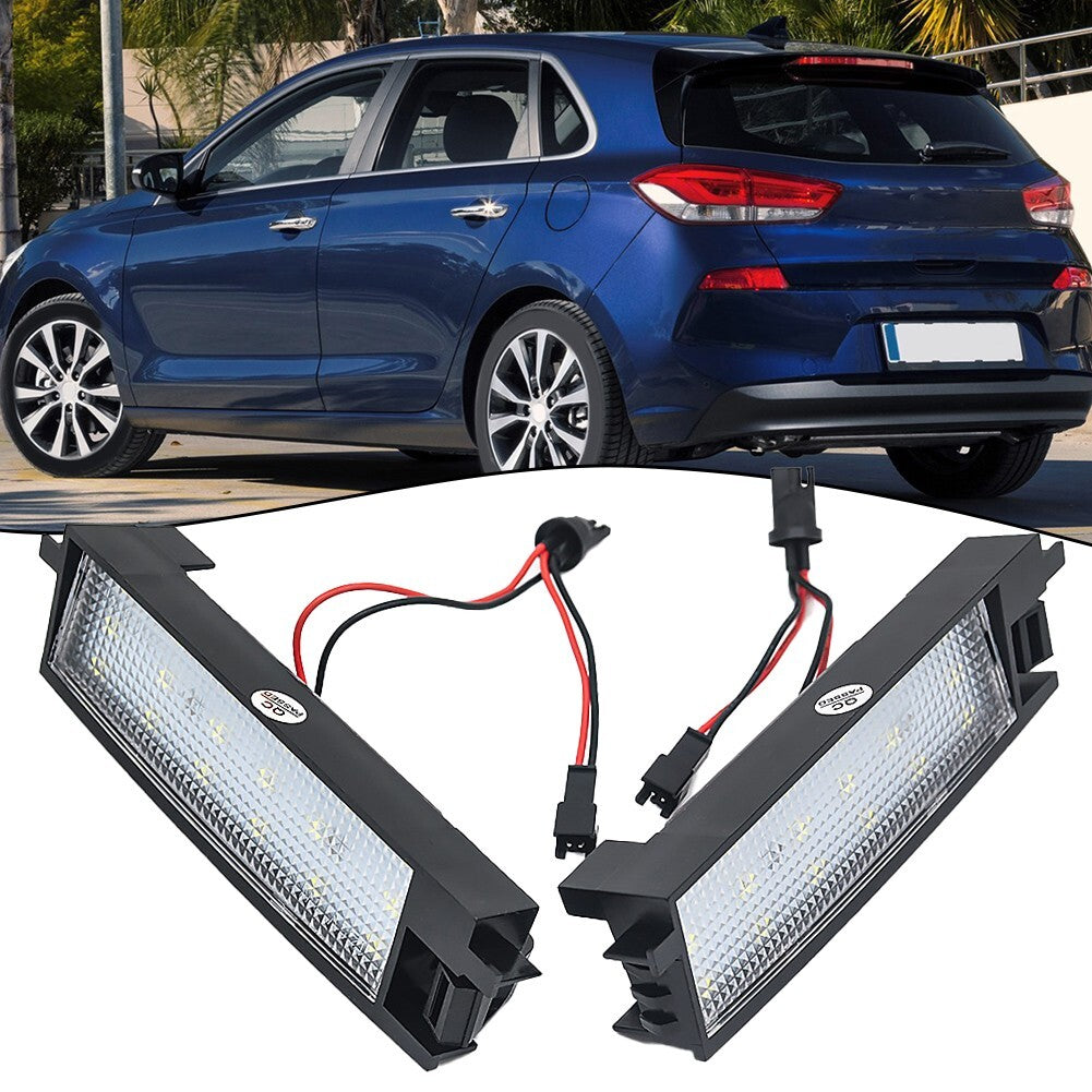 3W 18 LED License Plate Lights for Hyundai I30 Accent for Elantra 2013-17