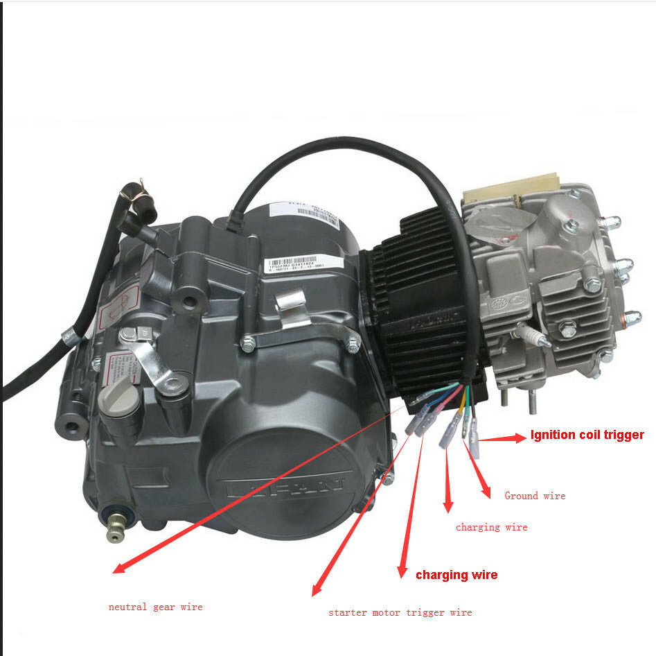 for Lifan 140cc engine motor kit for Pit Bike Trail CT70 CT90 CRF50 Apollo RFZ 125cc
