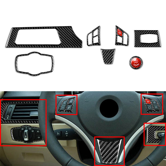 Steering Wheel Panel Cover Trim Kit for BMW 3 Series E90 E92 E93 2005-2012 06
