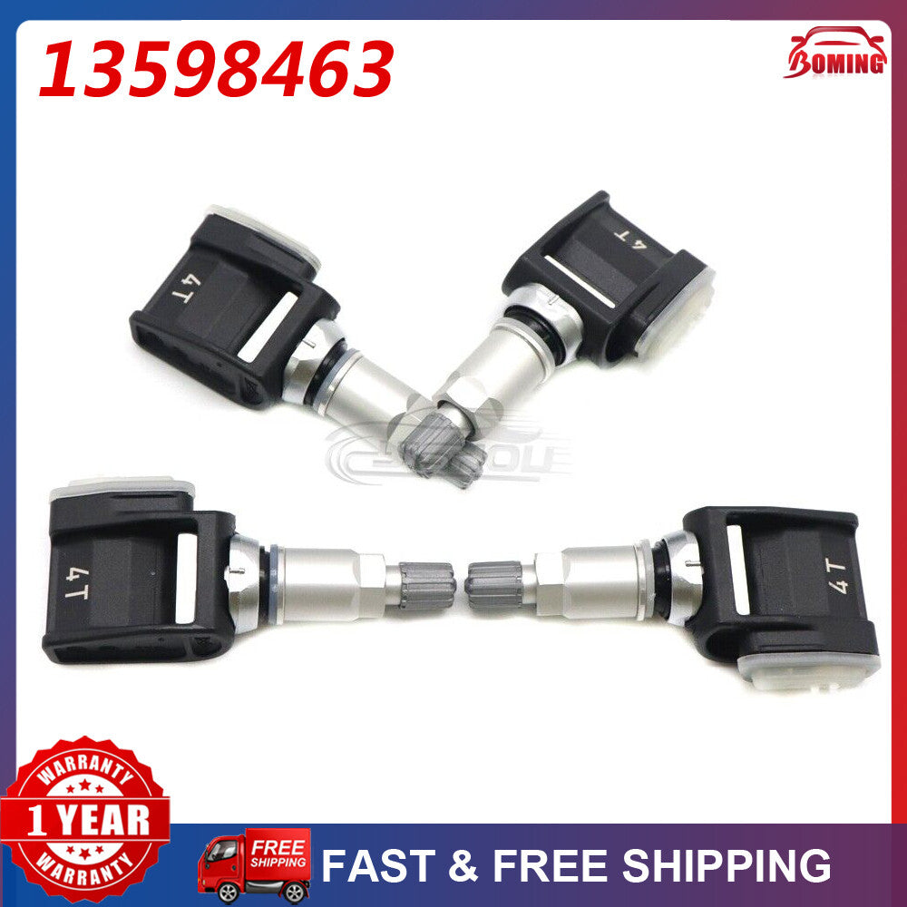 Set 4x Tire Pressure Sensors For 2020-2023 for GMC for Sierra 3500 HD 433MHz TPMS Sensor