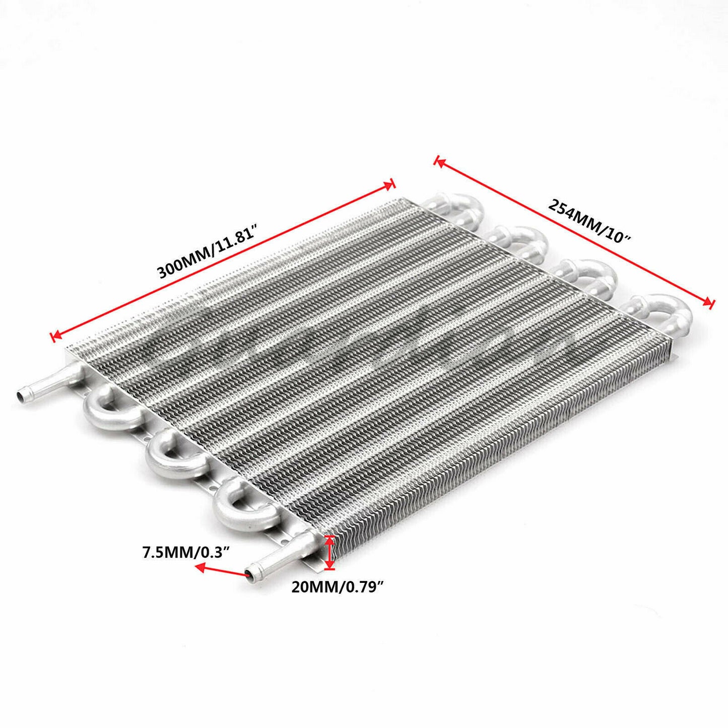 8-line transmission oil cooler kit, aluminum automotive radiator universal repair kit