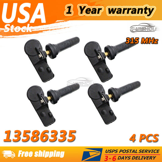 Set 4pcs 315MHz For GM TPMS Tire Pressure Monitoring Sensor for Chevy for GMC for Buick