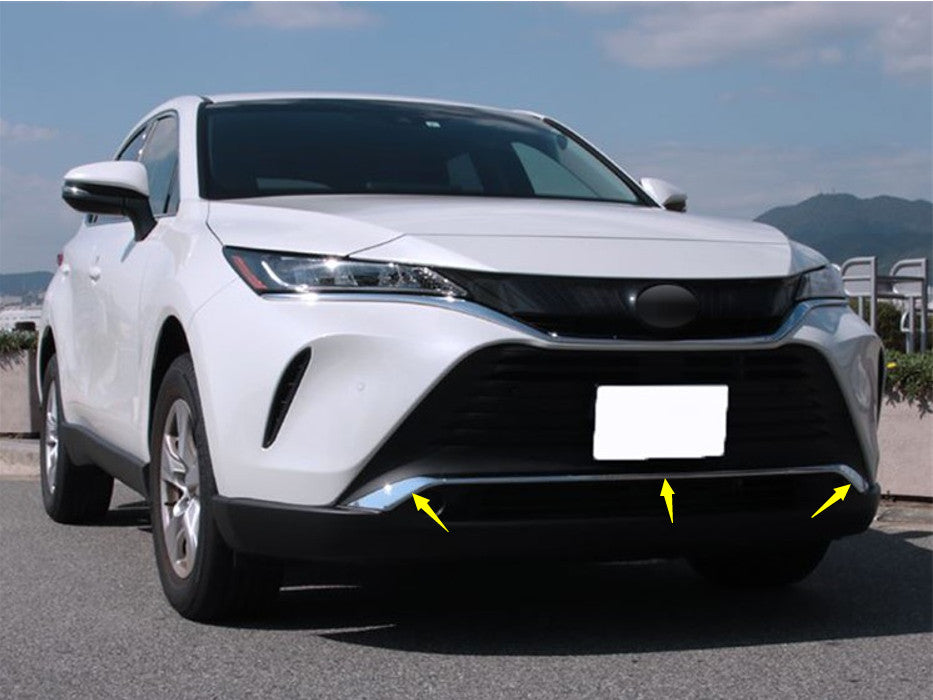 Front Lower Bumper Chrome Style Molding Strip For 2020-2023 for Toyota Harrier Venza