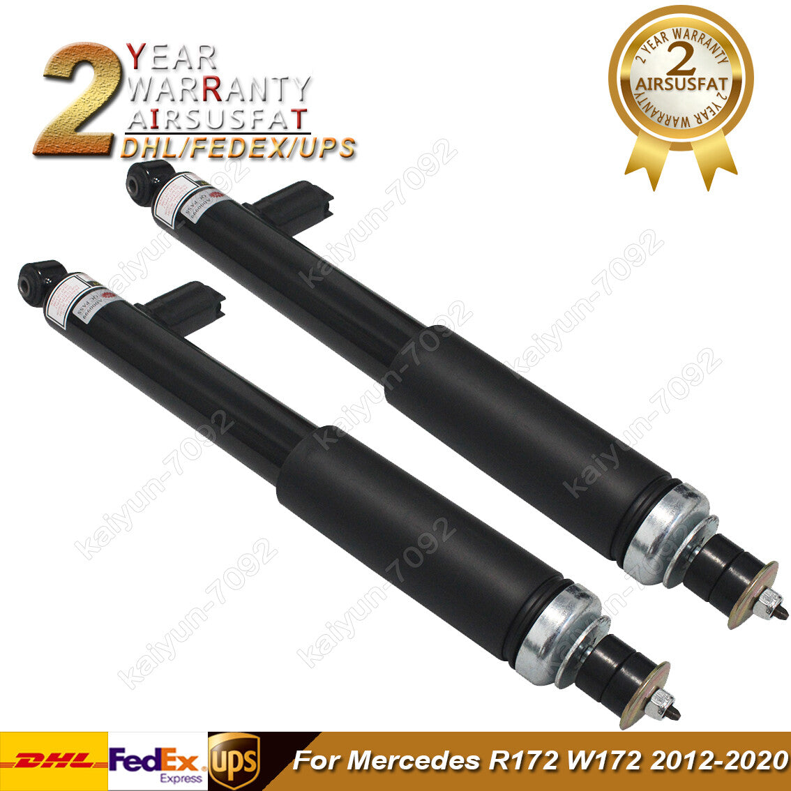 2pcs for Mercedes W172 SLK300 SLK350 SLC300 SLK55 AMG Rear Shock Absorbers w/ADS