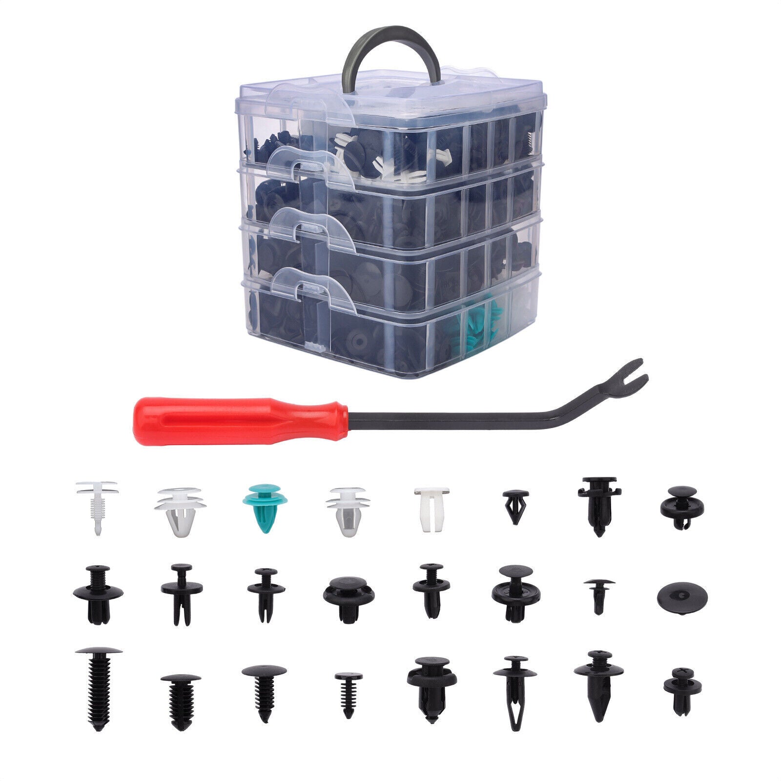 850 X Car Clip, Car Truck Push Fixture Pin Rivet Decorative Clamp Fastener