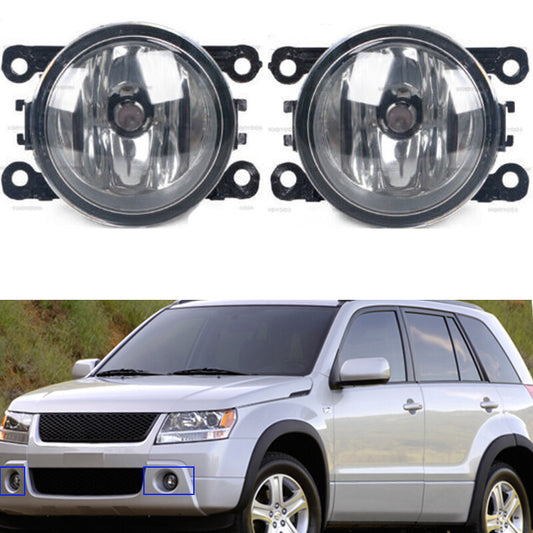 Pair Clear Front Fog Lights For 2006-2012 for Suzuki Grand Vitara/SX4 4Dr