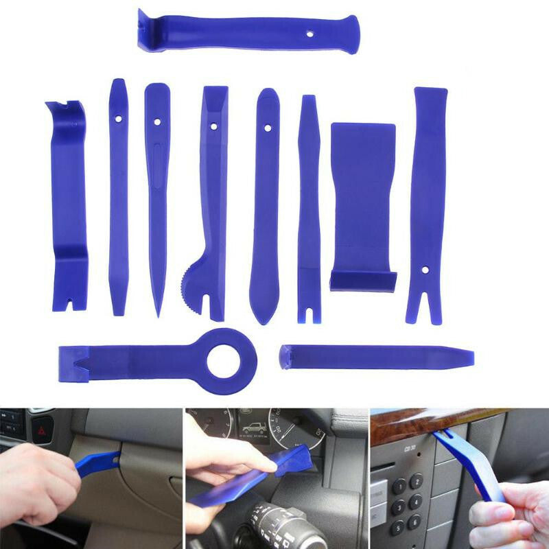 Car Audio Repair Panel Trim Removal Clip Disassembly Pry Removal Blue Tool Kit