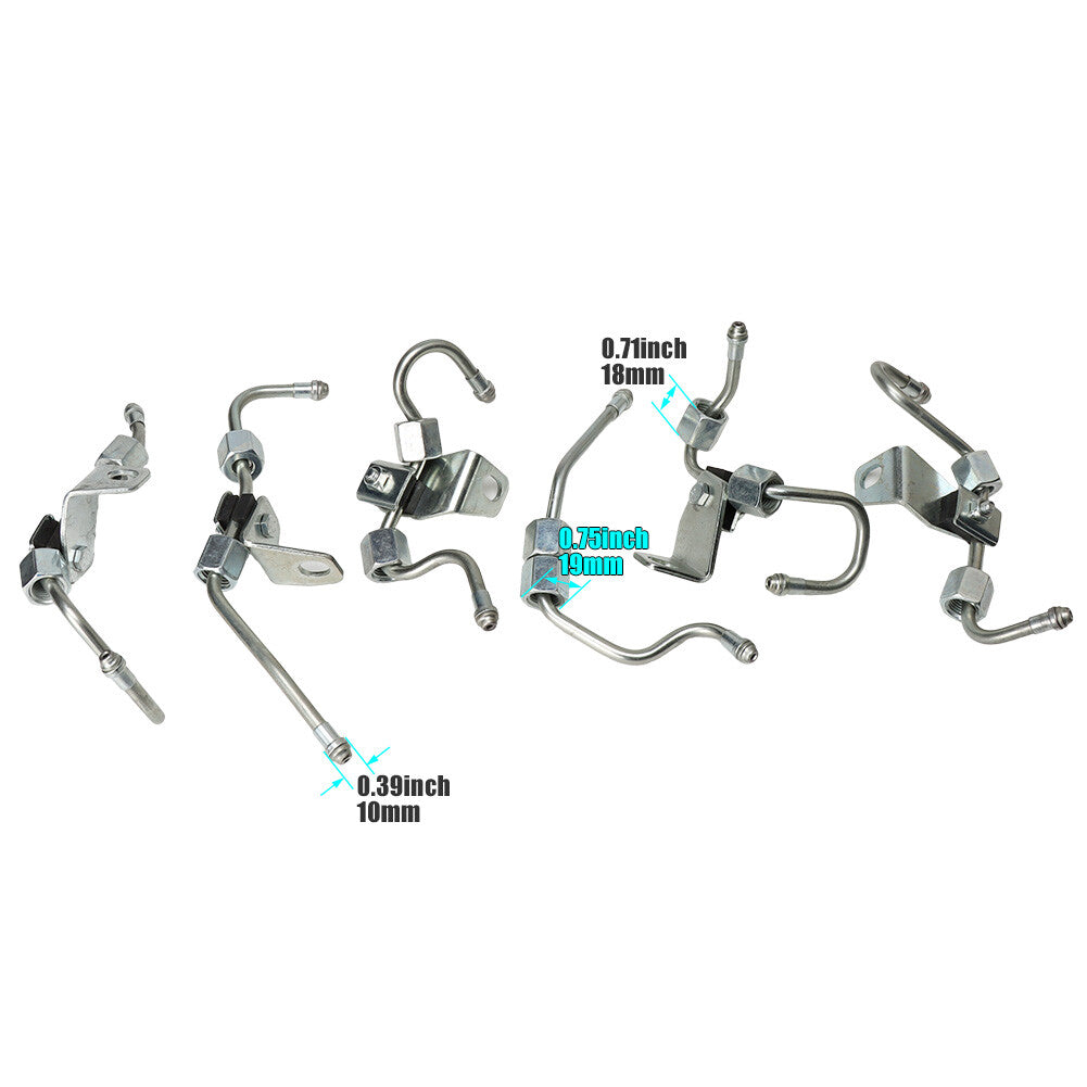 6 X Fuel Injector Line 5086872AB 5289447 For 2003-2009 for Dodge 5.9L Diesel