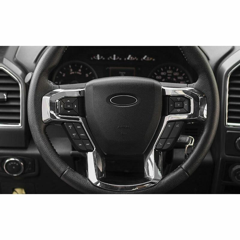 Chrome Steering Wheel Strip Cover Trim 1PCS Fit for Ford F150 F-150 2015-2020