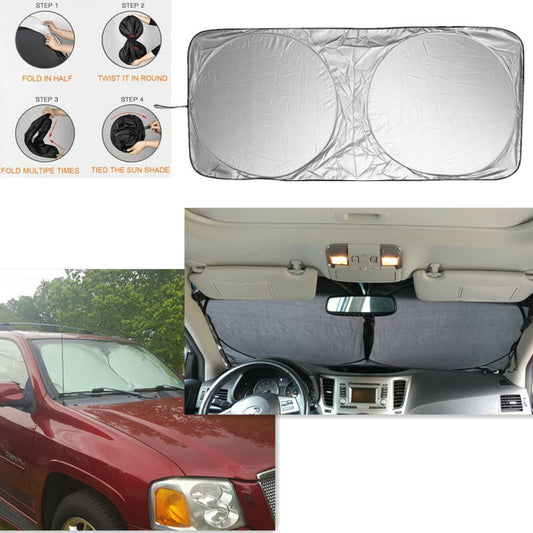 Car Windshield Sun Shade Maximum Protection Foldable Sunshade Windshield Cover