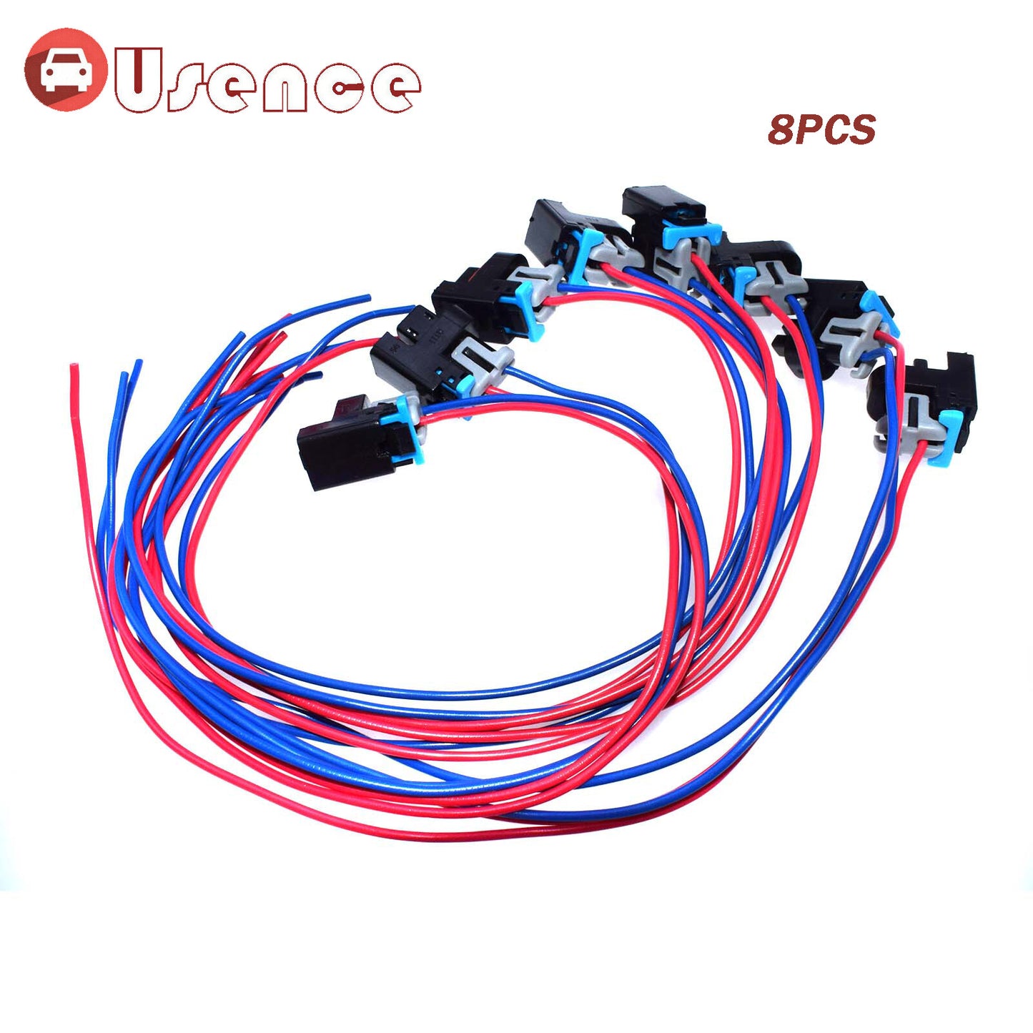 8PCS 2-Way Fuel Injector Connector Wiring Harness Pigtail 1P1575 for GM for Saturn