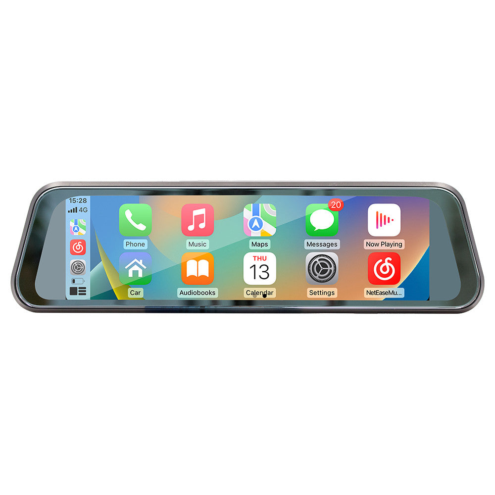 Driving Recorder For Car Rearview Mirror For Wireless Apple CarPlay Android Auto