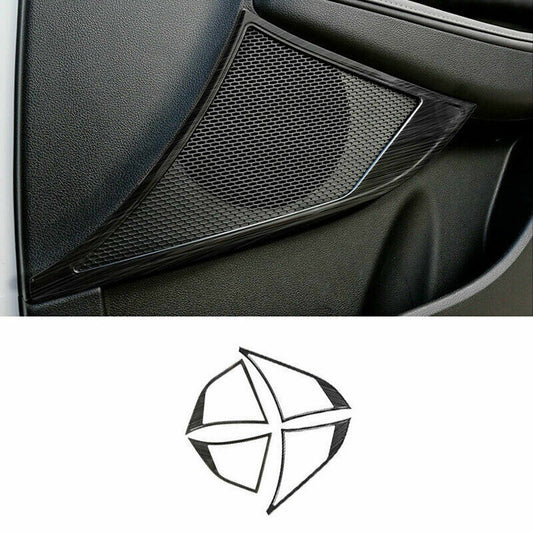 for Hyundai Sonata 2020-23 Black Steel Inner Door Speaker Horn Frame Cover Trim