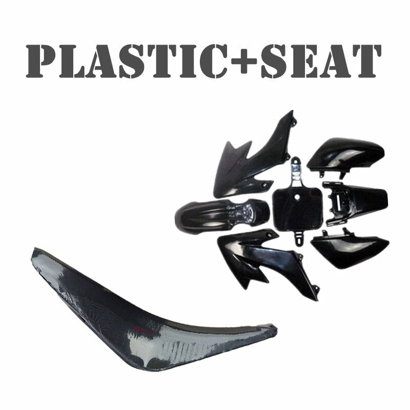Black Plastics Fairing Kit for Seat fo CRF50 Pit Dirt Bike 110cc 125cc Thumpstar SSR