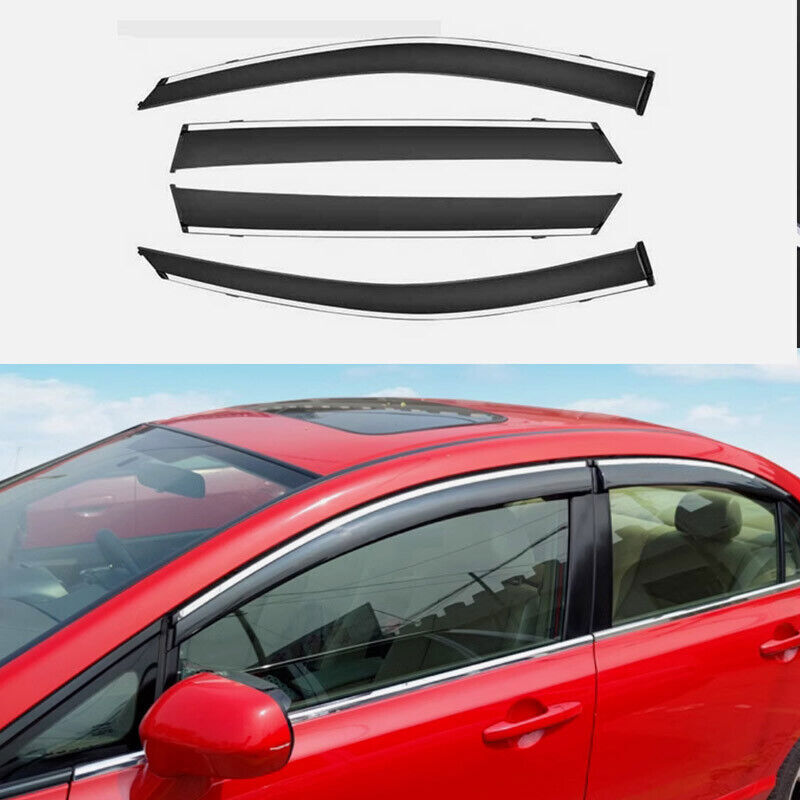 for Honda for Civic Sedan 2006-11 Window Wind Visors Sun Rain Guard Vent Deflectors