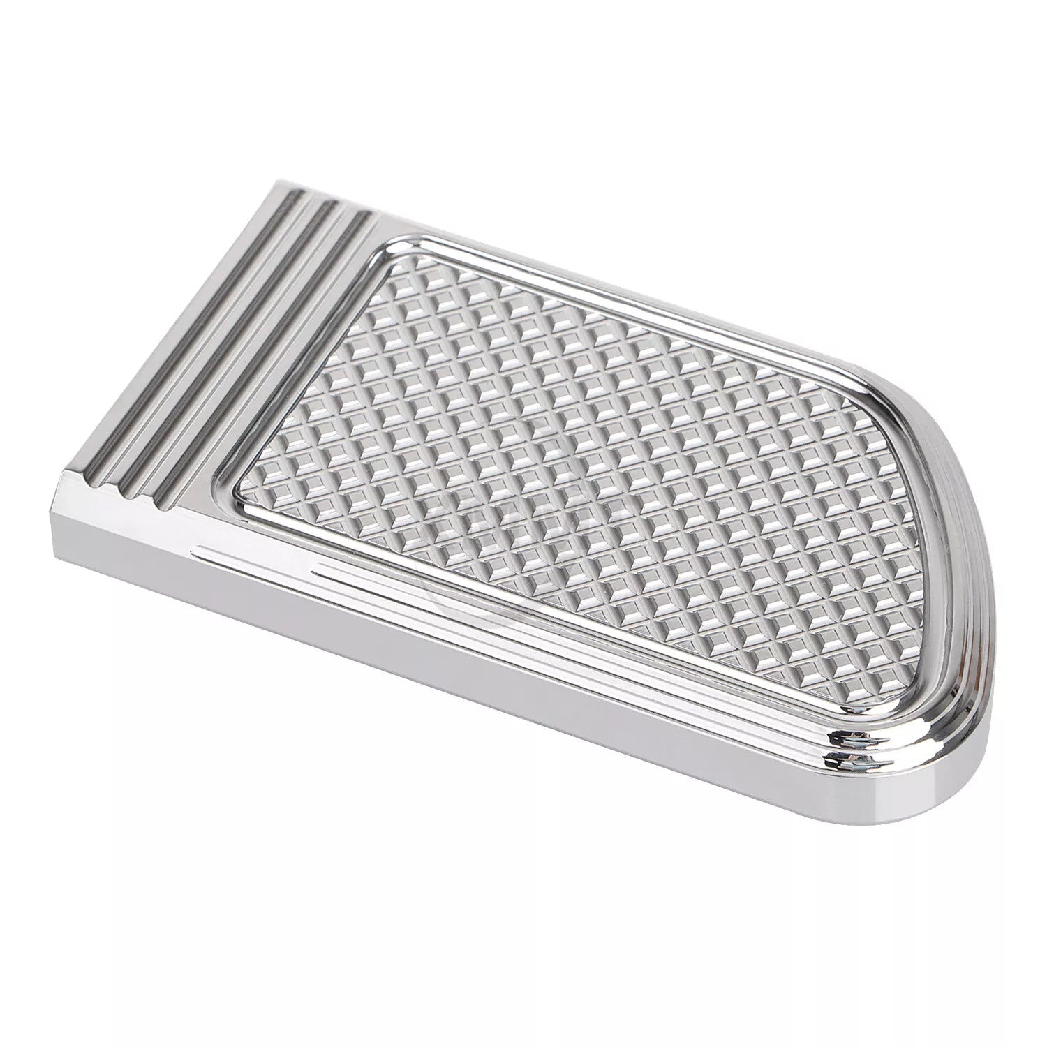 Chrome Brake Pedal Pad Cover for Harley Touring Street Electra Glide 80-up Dyna