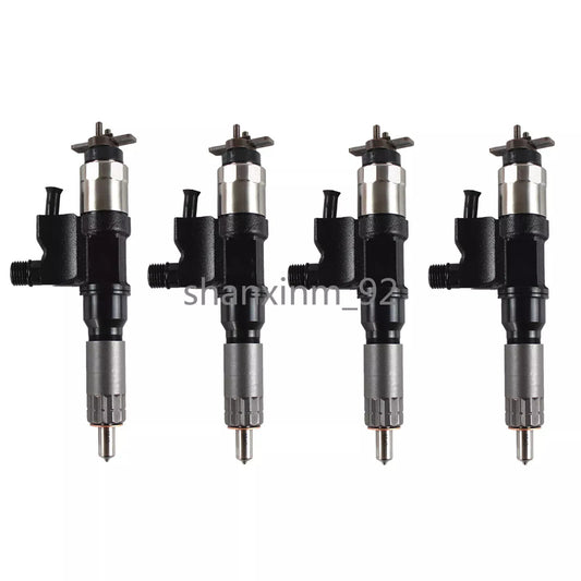 095000-5471 4pcs Diesel Fuel Injectors for Isuzu NPR NPR-HD 5.2L 2001-2007 4HK1