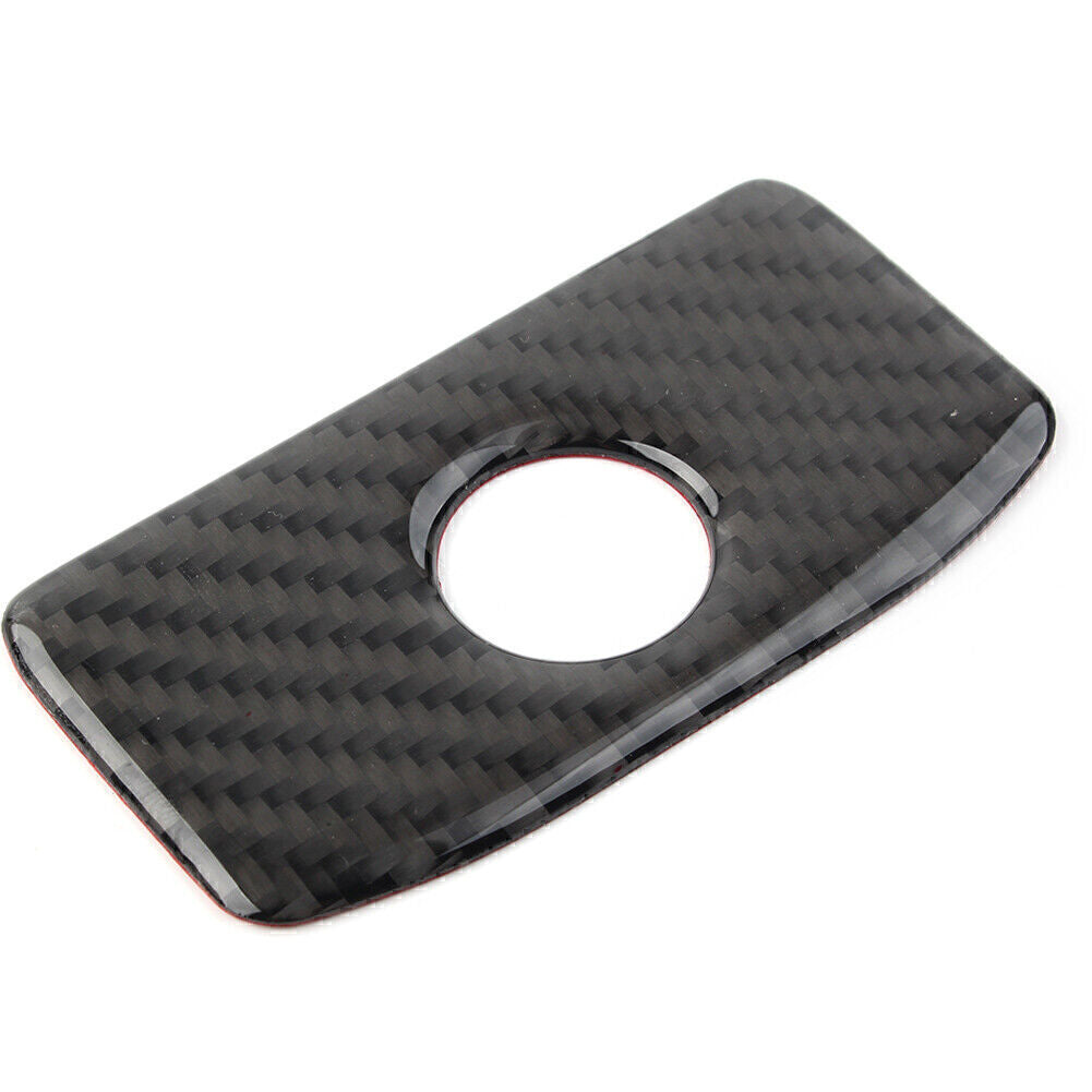 Carbon Fiber Copilot Storage Box Handle Trim Cover for Subaru Forester 2013-2018