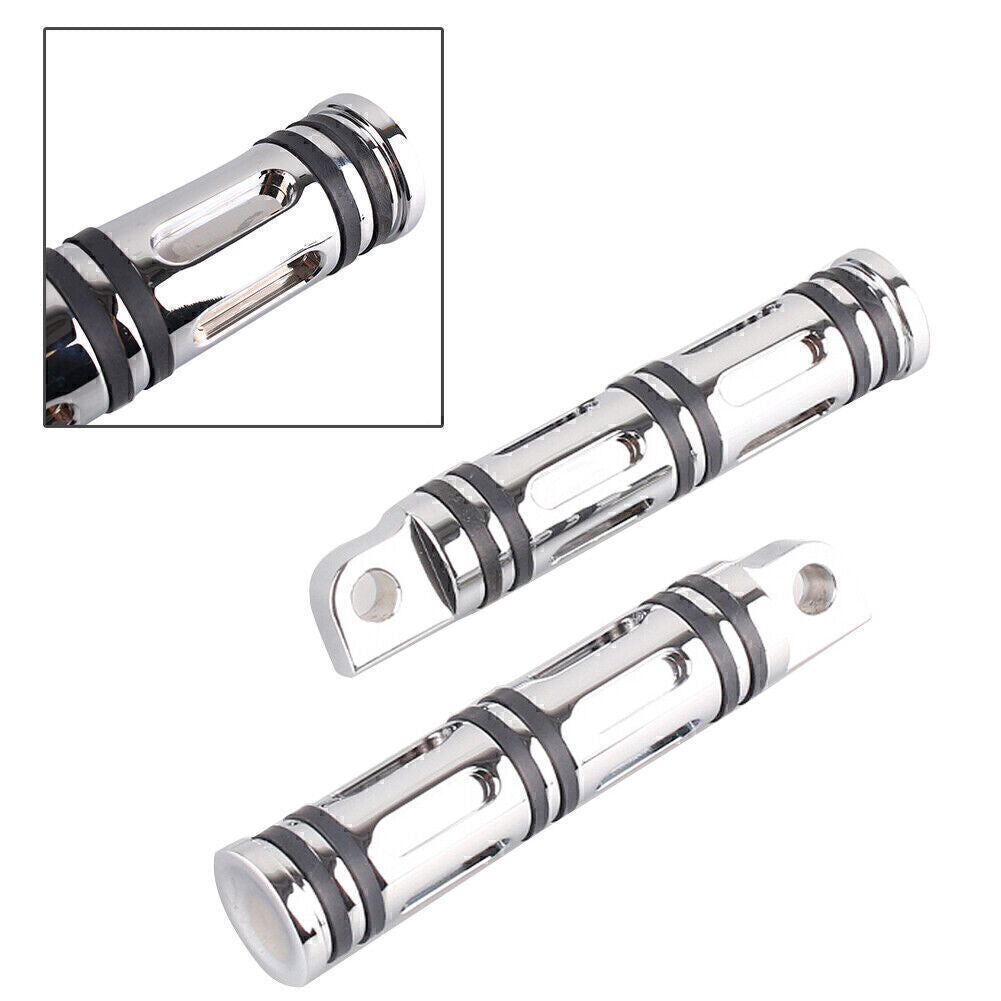 CNC Aluminum Foot Pegs Footpeg Fit for Harley Sportster XL883N FXCW Chrome 49312-10