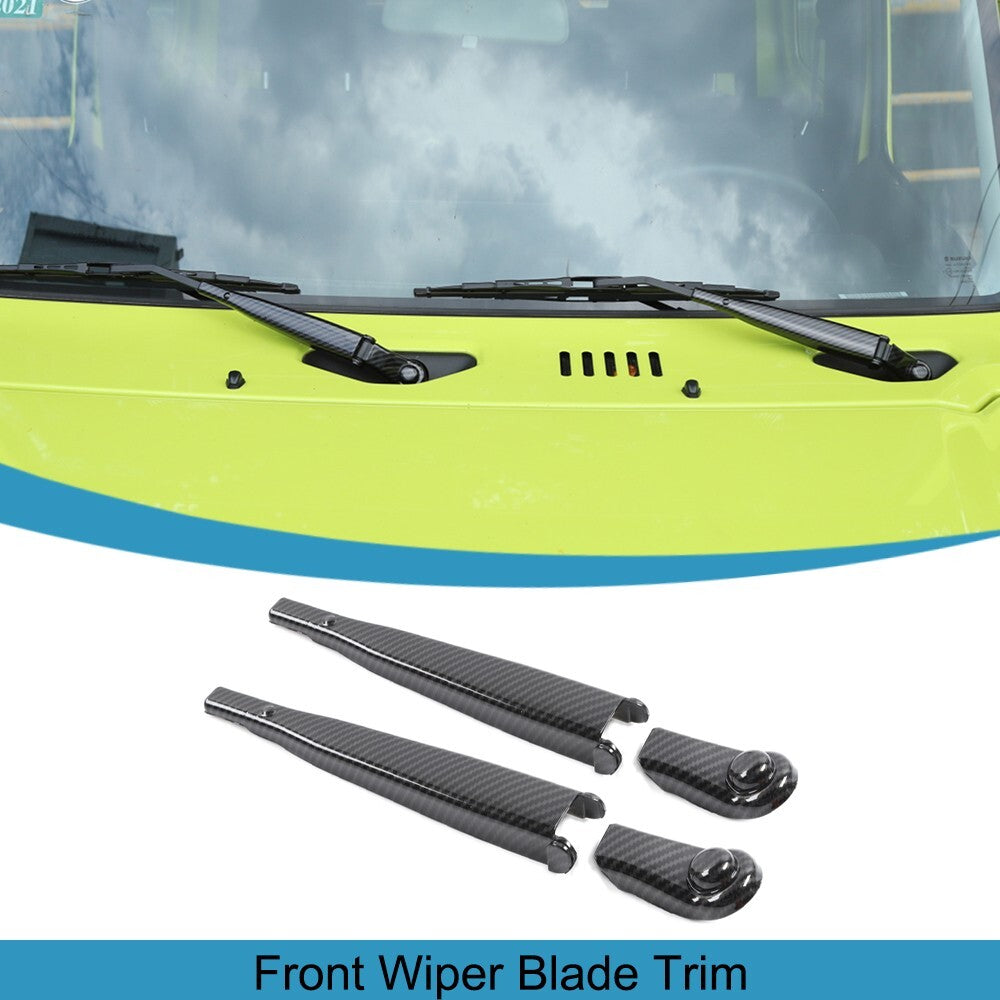 Carbon Fiber Front Window Windshield Wiper Cover Trim for Suzuki for Jimny 2019-2023