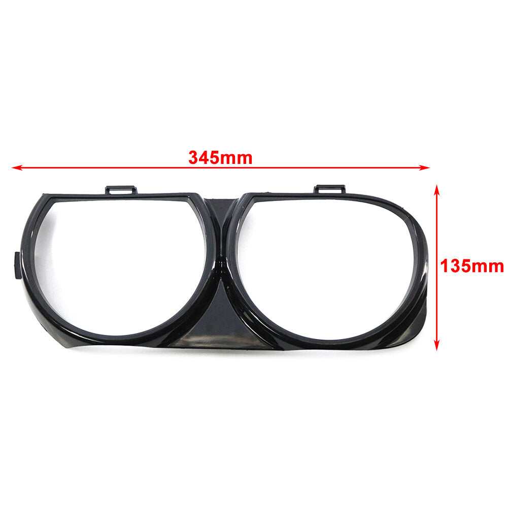 Frontlampe Scheinwerfer L¨¹nette Trim ABS f¨¹r for Dodge for Challenger 15-21 Schwarz Paar