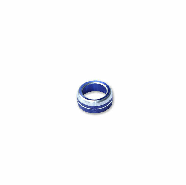 Aluminum Blue Middle Console Multimedia Knob Ring Decor for BMW X5 G05 2019-2021