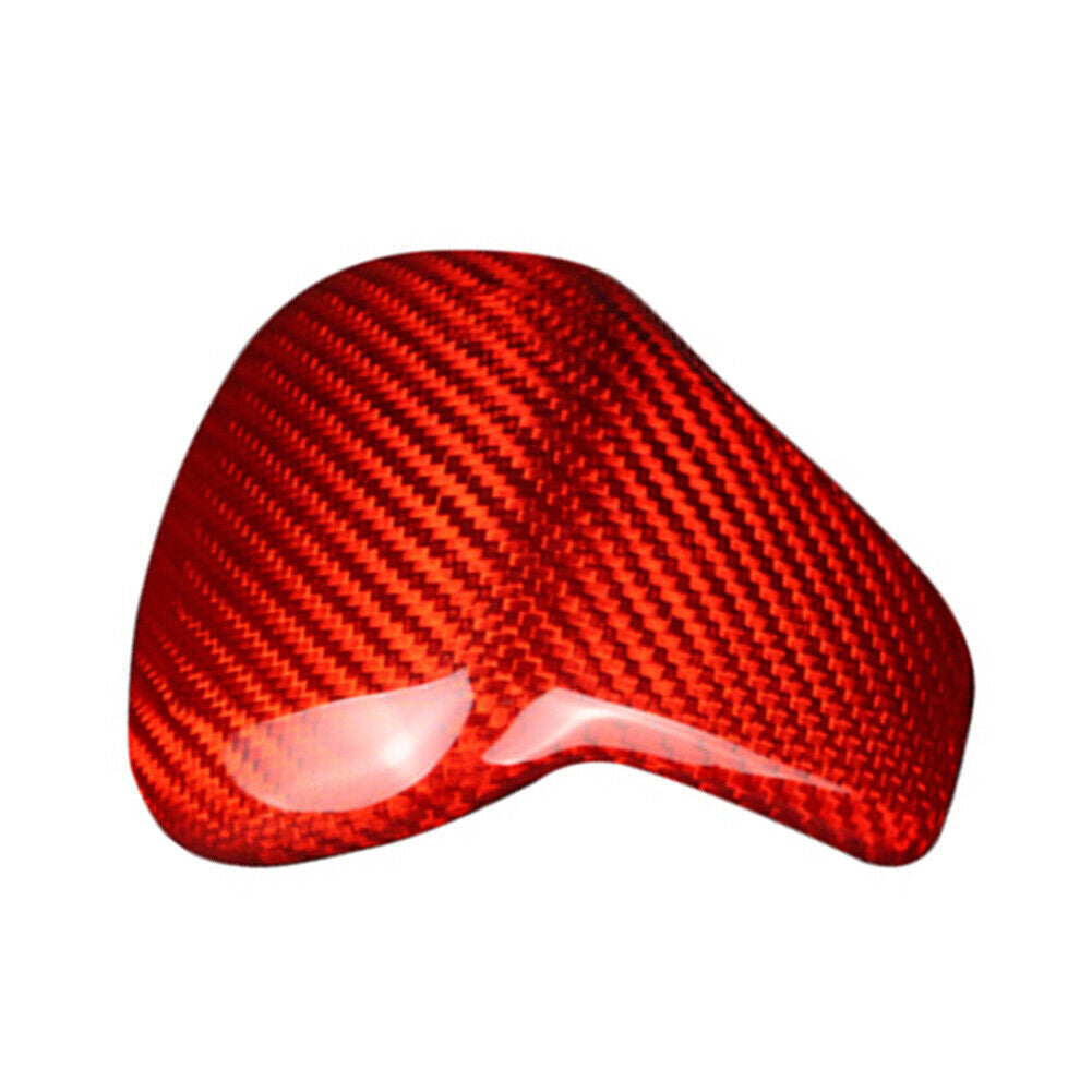 Carbon fiber red gear shift knob cover trim for Volkswagen for Tiguan 2017-2019