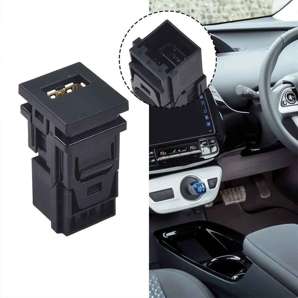 Car Auxiliary USB Port Black 86190-12040 for Toyota Prius Rav4 for Sienna 2018-2022