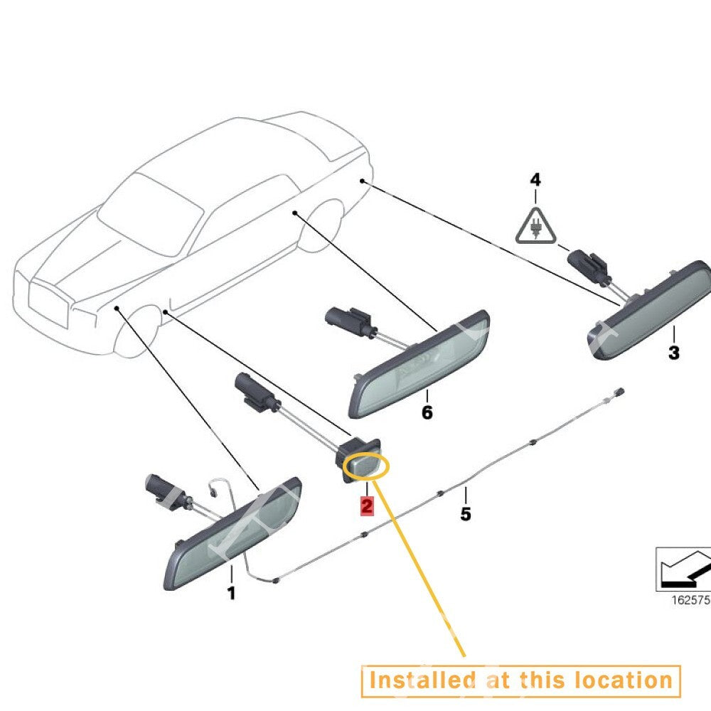 Equipment Manufacturer  Fender Light Cover Housing Kit for Rolls-Royce for Phantom 13-17: 631304315 316
