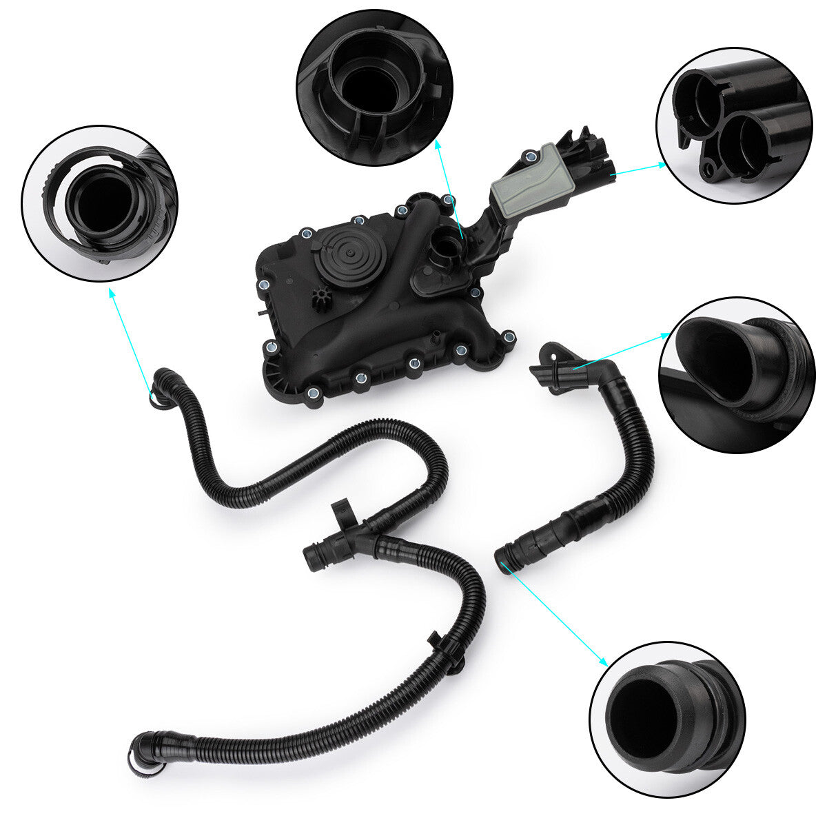 for Audi Q7 for A8 Q5 S4 A6 A7 for A8 3.0T 06E103547AB Oil Separator PCV Valve Vent Trim