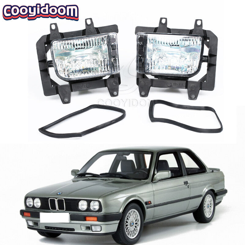 Applicable to 1982-94 for BMW E30 318i 318is 325i front bumper fog lights and driving lights (LHRH).