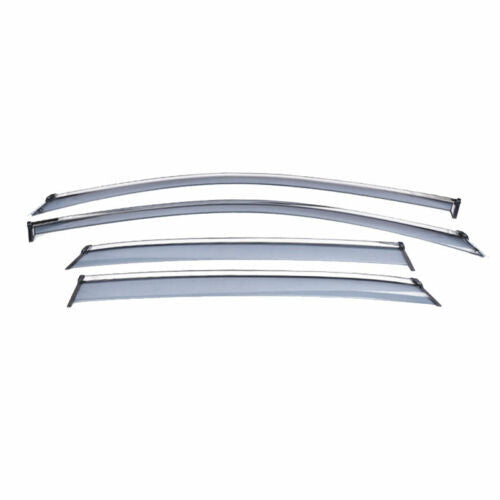 Silver for Volkswagen for Jetta Mk7 ABS Window Visor Shades Sun Rain Guard 2019-2021