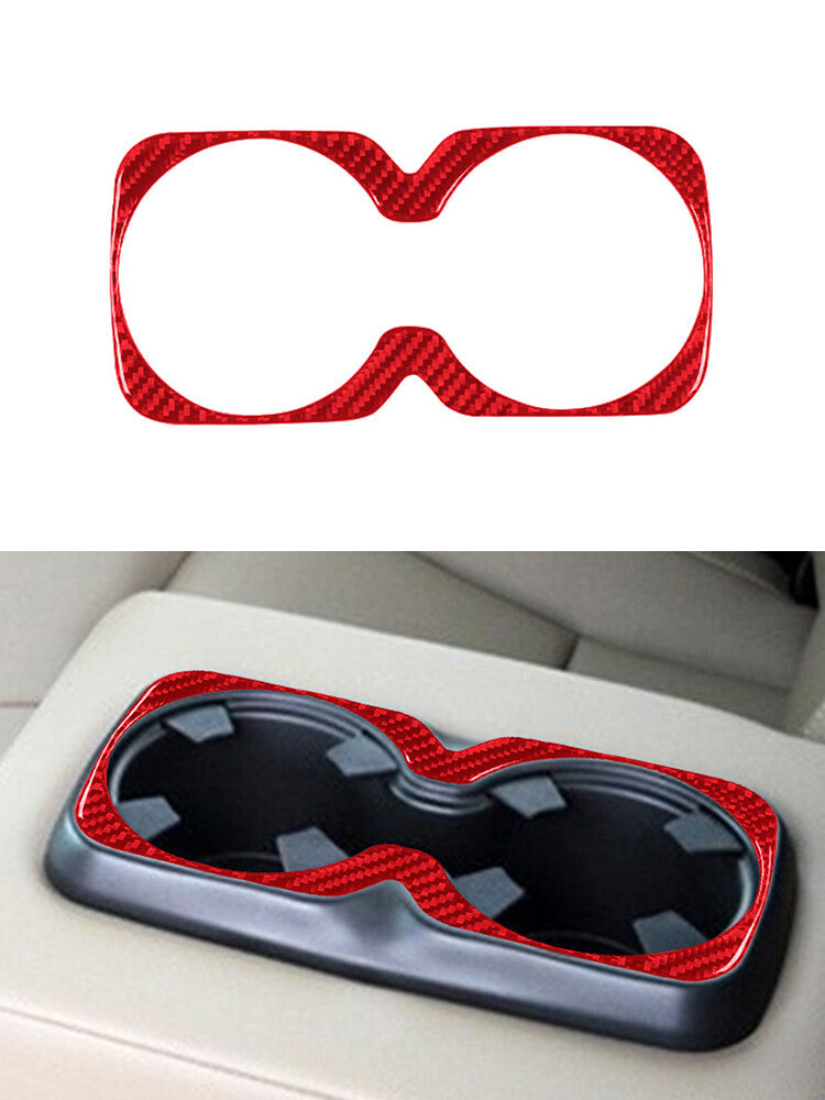 Red Rear Central Cup Holder Trim Cover for Chevrolet Colorado/ for GMC for Canyon 2015-22