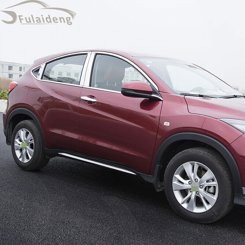 Chrome Side Skirt Body Moulding Anti-collision Trim for Honda Vezel HR-V 2016-20