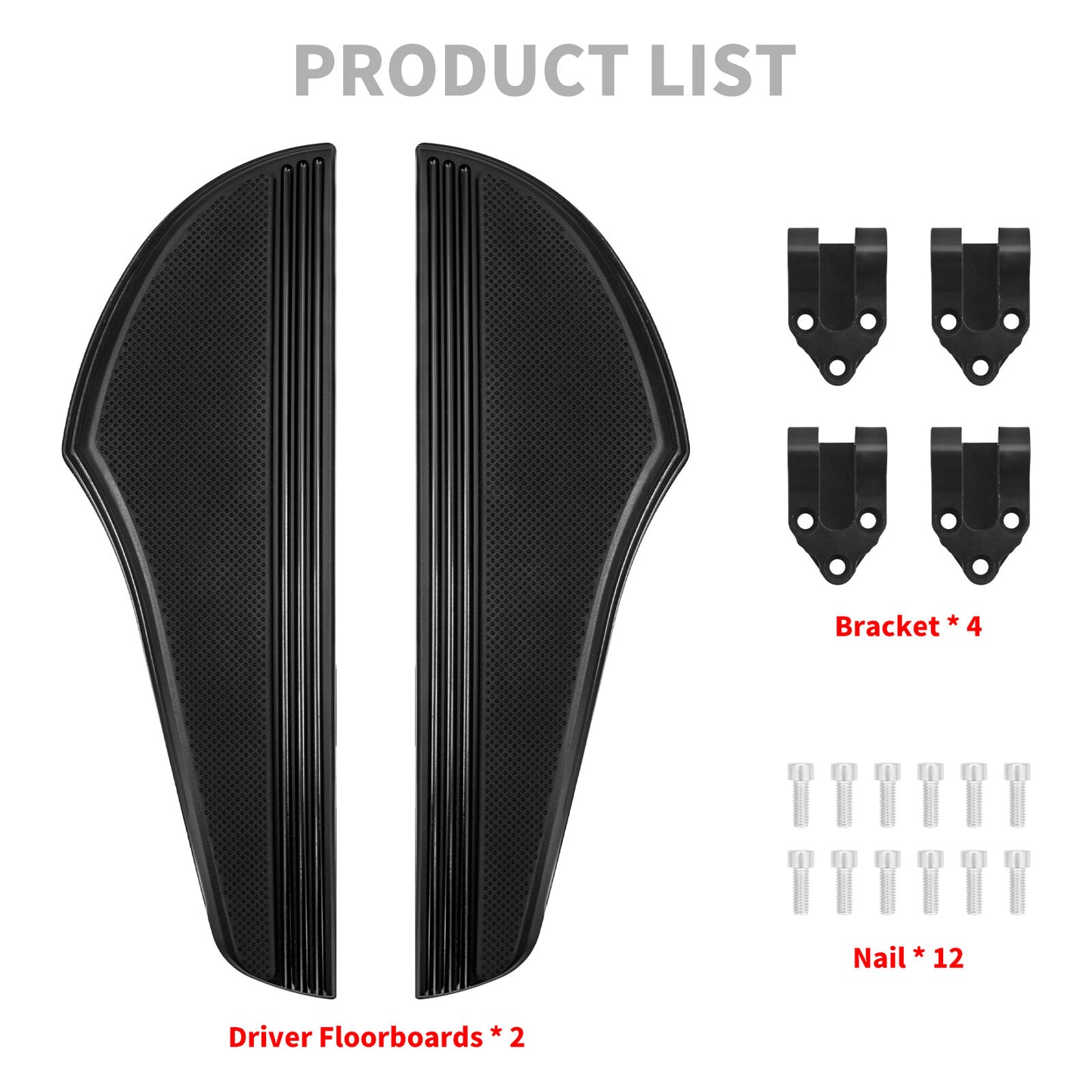 Driver Non-Slip Floorboards Foot Peg for Harley Electra Road Glide Softail Dyna