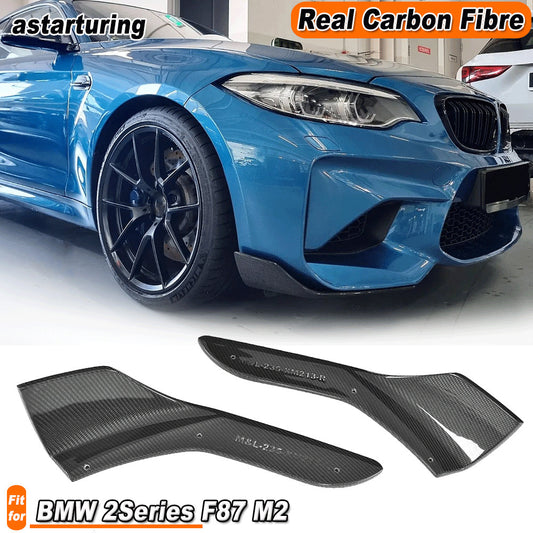 Carbon Front Bumper Side Splitter Spoiler Flap for BMW 2Series F87 M2 Coupe16-17