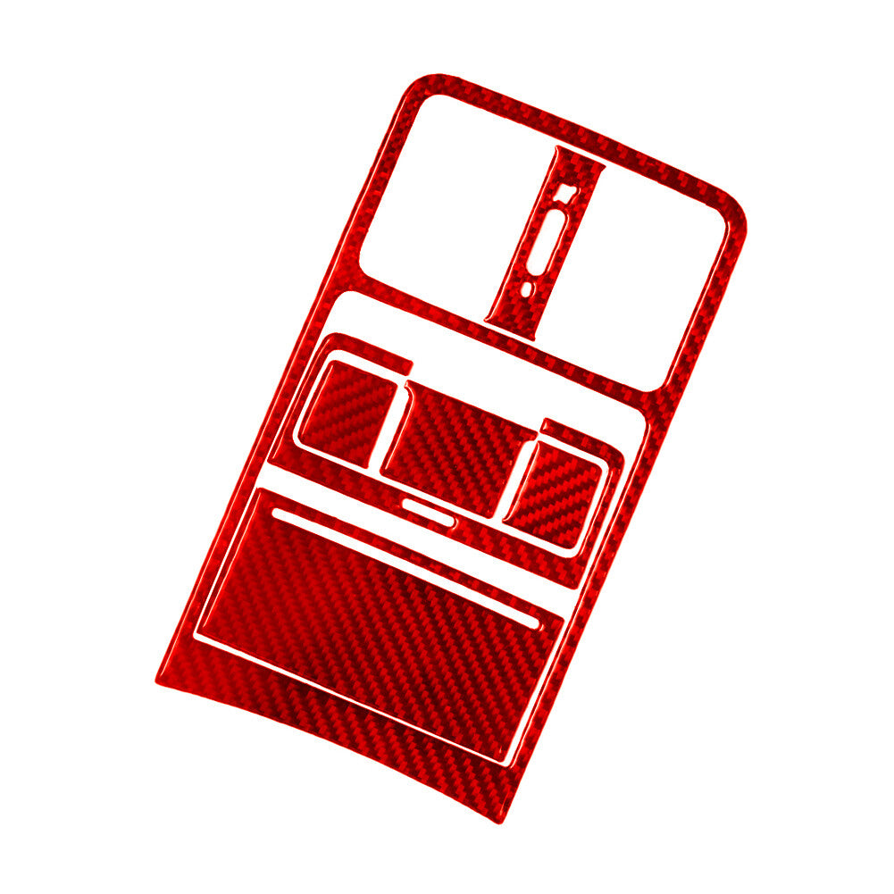 Rear Air Conditioner Vents Trim Cover Carbon Fiber for VW for Passat 2006-2011 Red