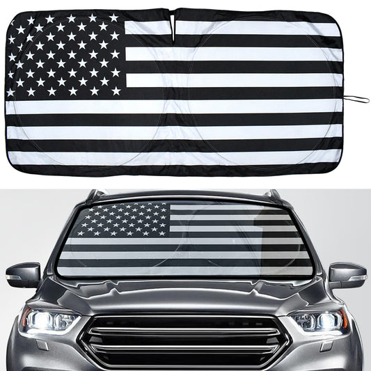 for Toyota Large Car Windshield Sun Shade US Flag Screen UV Block Visor Cover